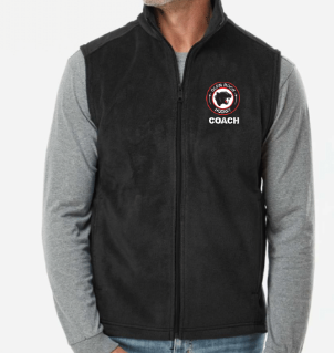 Fleece Vest embroidered logo (optional personalization)